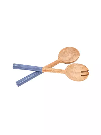 FYNCH-HATTON | Set di posate da insalata 2 pz. KISHA Lemon Stripe | hellblau